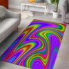 Abstract Neon Trippy Rug Sport Decor Gift Floor Decor Living Room Carpet Rug Area Rug - 2c0aff3abfc9