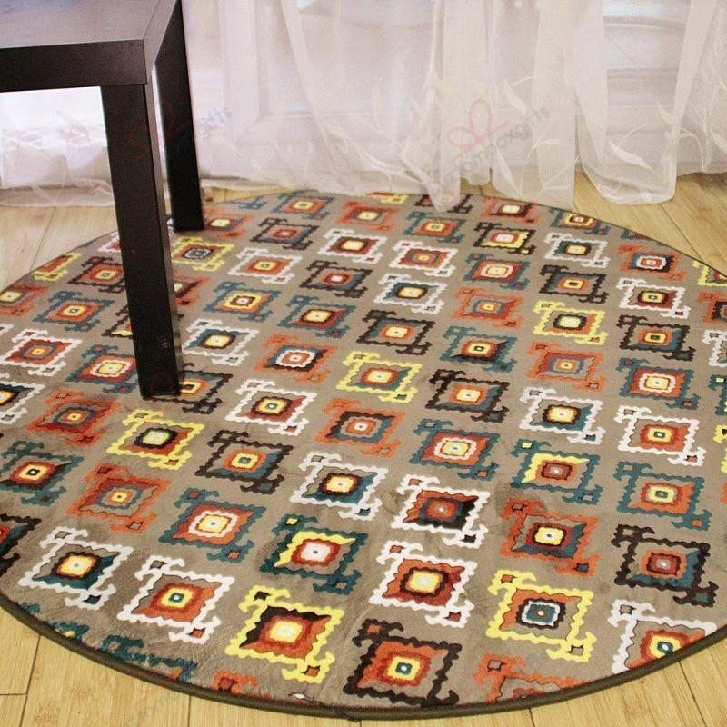 Abstract Pattern Round Carpet Floor Rug Living Room Bedroom Decor Round Area Rug Carpet Abstract Pattern Round Carpet Floor Rug Living Room Bedroom Decor Round Area Rug Carpet