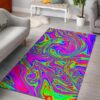 Abstract Psychedelic Liquid Trippy Rug Sport Decor Gift Floor Decor Living Room Carpet Rug Area Rug - d21892444781