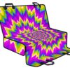 Abstract Spiral Moving Optical Illusion Pet Car Back Seat Cover - 2c30e2099690
