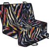 Abstract Zebra Pattern Print Pet Car Back Seat Cover - c628f8728211