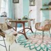 Acrylic Ethnic India Mandala Round Carpet Floor Rug Living Room Bedroom Decor Round Area Rug Carpet