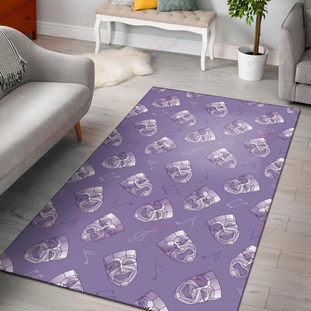 Acting Mask Pattern 5 Rug Sport Decor Gift Floor Decor Living Room Carpet Rug Area Rug - c33fea65c13b Acting Mask Pattern 5 Rug Sport Decor Gift Floor Decor Living Room Carpet Rug Area Rug - c33fea65c13b