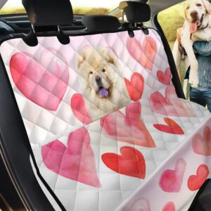 Adorable Chow Chow On Heart Car Back Seat Cover Dog Car Seat Covers - 8e3d8bd80691
