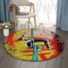 Aerial Dance Round Carpet Floor Rug Living Room Bedroom Decor Round Area Rug Carpet