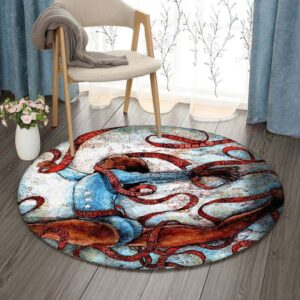Aerial Silk Round Carpet Floor Rug Living Room Bedroom Decor Round Area Rug Carpet