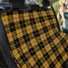 Aesthetic Black And Yellow Tartan Car Back Seat Cover Dog Car Seat Covers - 029b4464f6cf