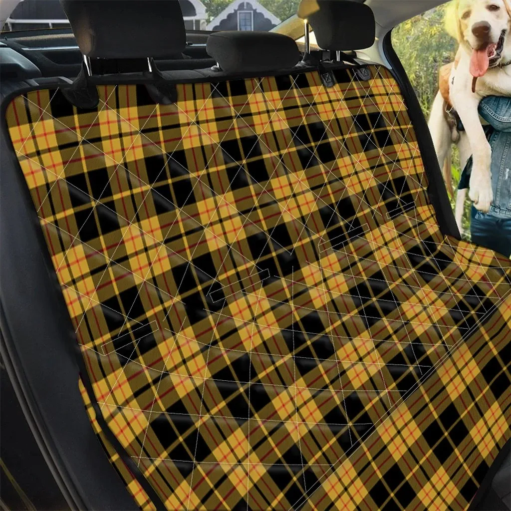 Aesthetic Black And Yellow Tartan Car Back Seat Cover Dog Car Seat Covers - 029b4464f6cf Aesthetic Black And Yellow Tartan Car Back Seat Cover Dog Car Seat Covers - 029b4464f6cf