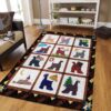 Afghan Hound 2 Rug Sport Decor Gift Floor Decor Living Room Carpet Rug Area Rug - 292070625bbd