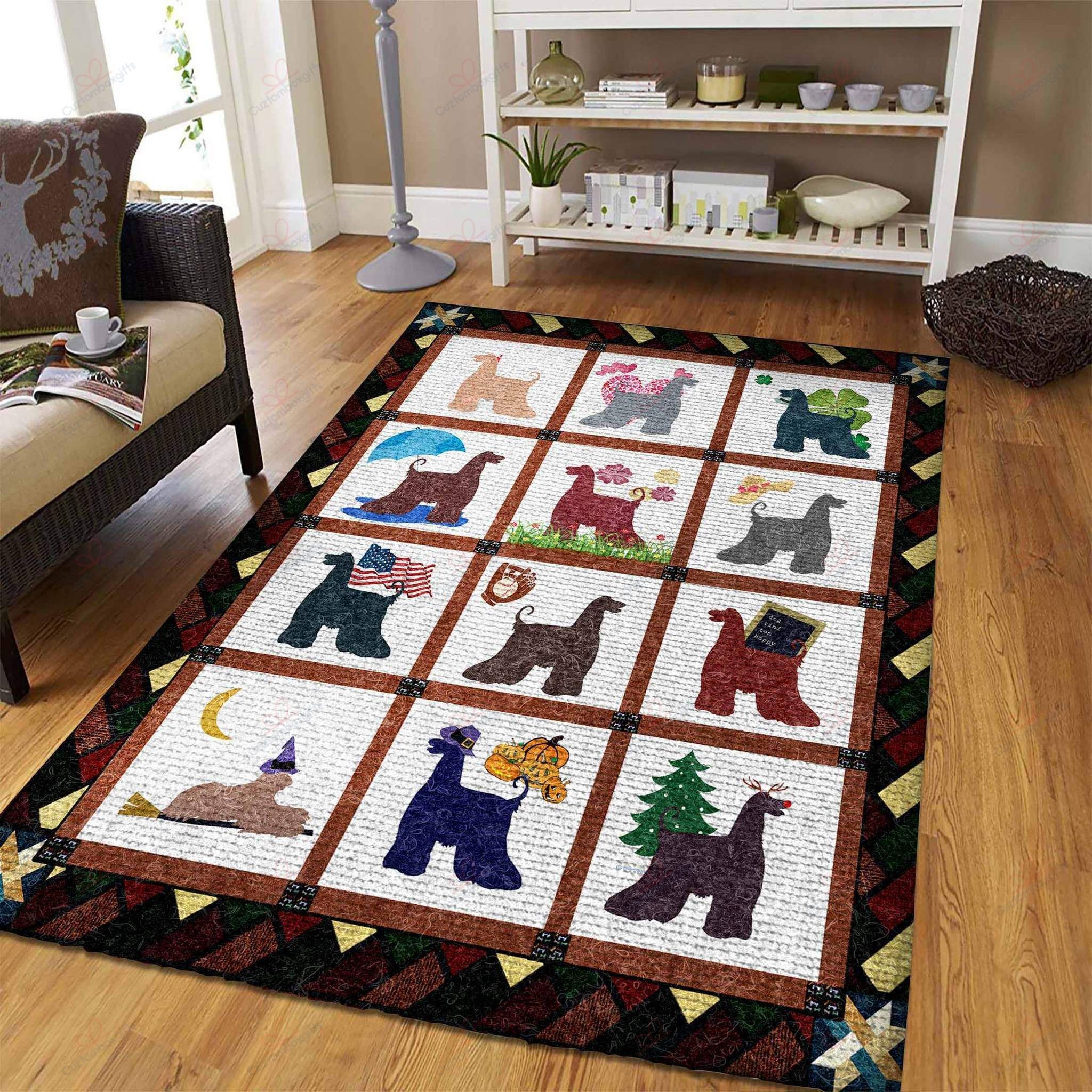 Afghan Hound 2 Rug Sport Decor Gift Floor Decor Living Room Carpet Rug Area Rug - 292070625bbd Afghan Hound 2 Rug Sport Decor Gift Floor Decor Living Room Carpet Rug Area Rug - 292070625bbd