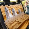 Afghan Hound In Desert Car Back Seat Cover Dog Car Seat Covers - b8a895263262