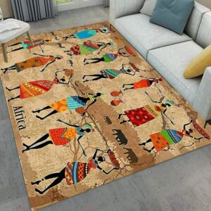 Africa Black Girl Rug Sport Decor Gift Floor Decor Living Room Carpet Rug Area Rug - 1ce18c87cf37