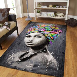 Africa Girl Rug Sport Decor Gift Floor Decor Living Room Carpet Rug Area Rug - 1abd966a67f8