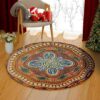 Africa Pattern 1 Round Carpet Floor Rug Living Room Bedroom Decor Round Area Rug Carpet