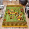 Africa Wildlife Animals Geometric Patterns Rug Sport Decor Gift Floor Decor Living Room Carpet Rug Area Rug - a958137095bb