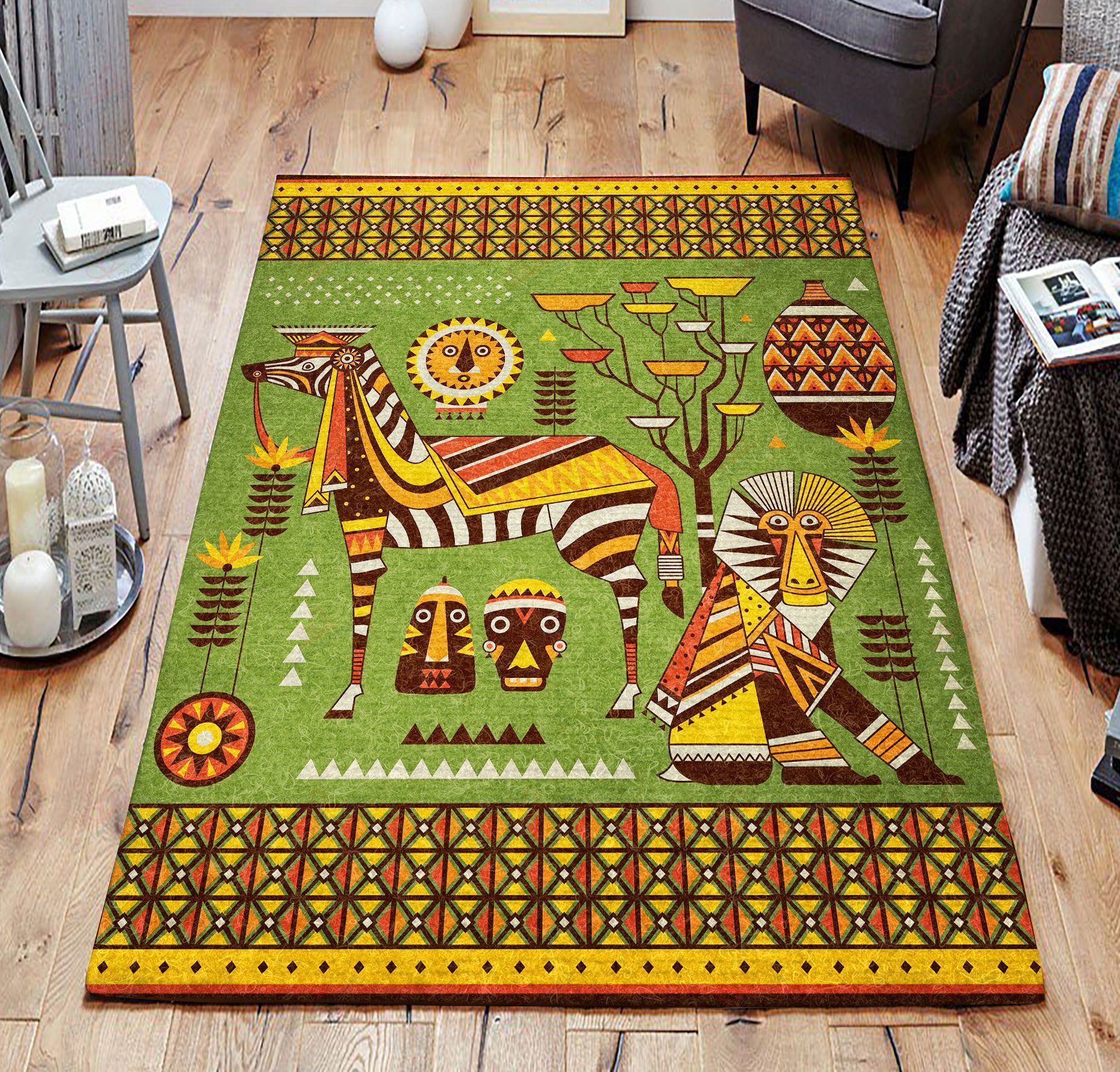 Africa Wildlife Animals Geometric Patterns Rug Sport Decor Gift Floor Decor Living Room Carpet Rug Area Rug - a958137095bb Africa Wildlife Animals Geometric Patterns Rug Sport Decor Gift Floor Decor Living Room Carpet Rug Area Rug - a958137095bb