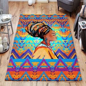 Africa Woman Art Rug Sport Decor Gift Floor Decor Living Room Carpet Rug Area Rug - c511d585e054