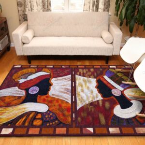Africa Woman Rug Sport Decor Gift Floor Decor Living Room Carpet Rug Area Rug - 6b951cfbde4e