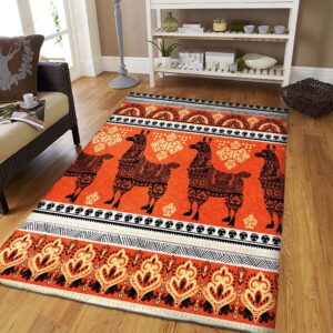 African Alpaca Pattern Rug Sport Decor Gift Floor Decor Living Room Carpet Rug Area Rug - 423a1f14761f