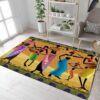 African American Afro Girl Black Woman Rug Sport Decor Gift Floor Decor Living Room Carpet Rug Area Rug - 90c15cf3eb44