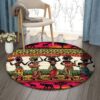 African American Artist African And Animals Art Round Carpet Floor Rug Living Room Bedroom Decor Round Area Rug Carpet