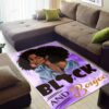 African American Black And Boujee Purple Rug Sport Decor Gift Floor Decor Living Room Carpet Rug Area Rug - 92a4d16d780a