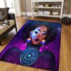 African American Black Galaxy Girl Rug Sport Decor Gift Floor Decor Living Room Carpet Rug Area Rug - 26f3152a14da