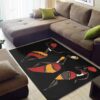 African American Dancer Women Black Rug Sport Decor Gift Floor Decor Living Room Carpet Rug Area Rug - f67576ffefc1