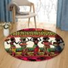 African American Round Carpet Floor Rug Living Room Bedroom Decor Round Area Rug Carpet