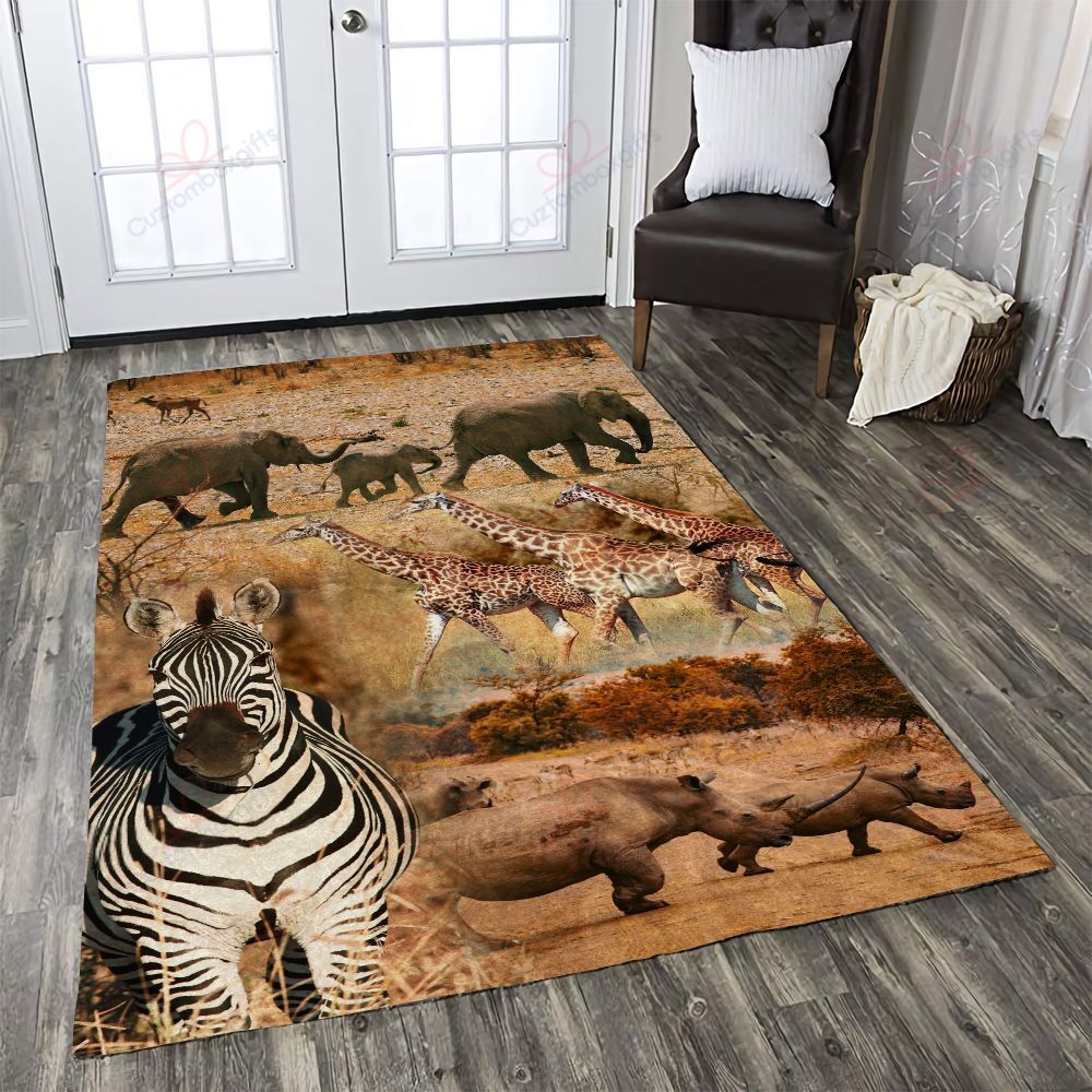African Animals Rug Sport Decor Gift Floor Decor Living Room Carpet Rug Area Rug - e778f6f0aec7 African Animals Rug Sport Decor Gift Floor Decor Living Room Carpet Rug Area Rug - e778f6f0aec7