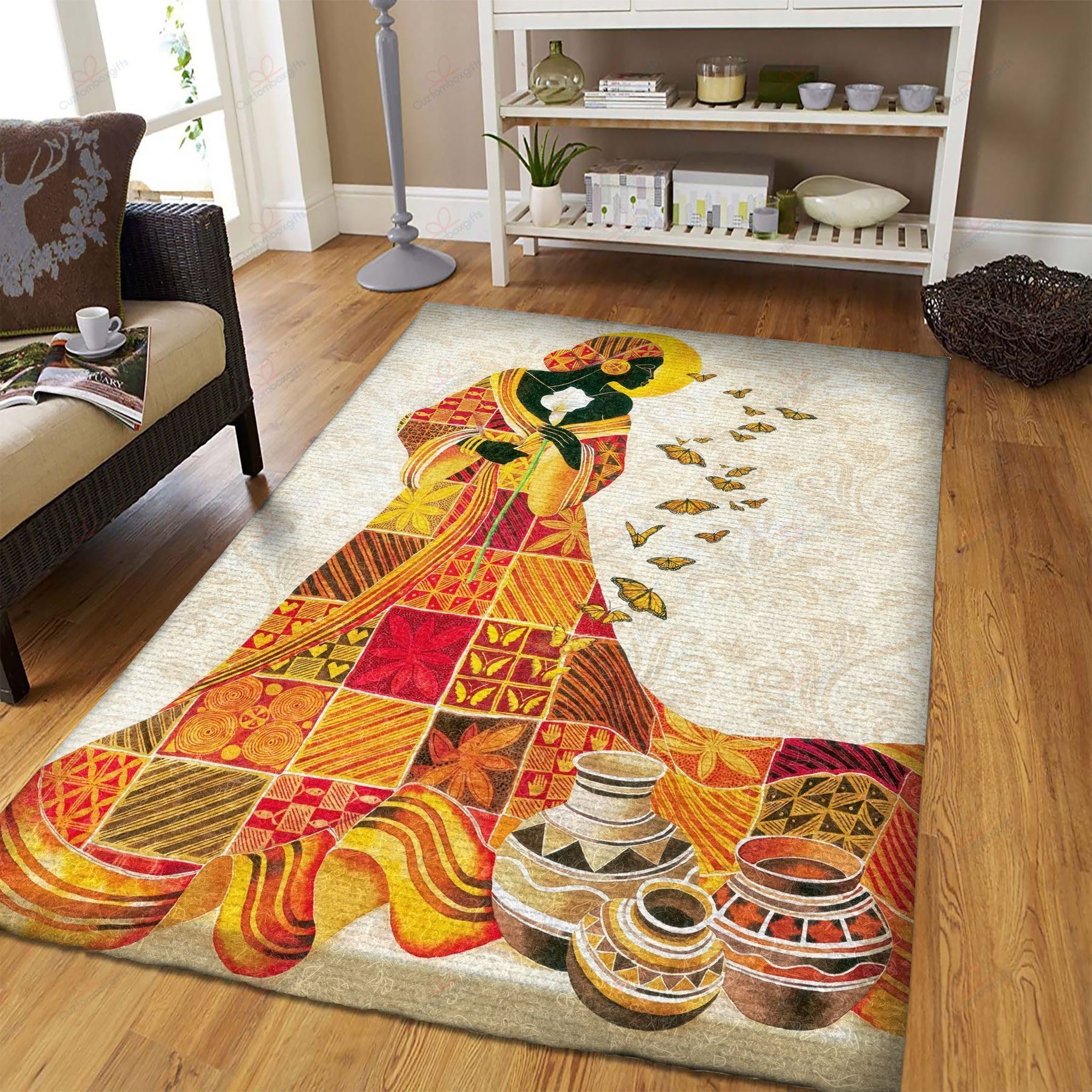 African Black Queen And Butterfly Rug Sport Decor Gift Floor Decor Living Room Carpet Rug Area Rug - ac9152ec5d68 African Black Queen And Butterfly Rug Sport Decor Gift Floor Decor Living Room Carpet Rug Area Rug - ac9152ec5d68