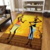 African Black Women Rug Sport Decor Gift Floor Decor Living Room Carpet Rug Area Rug - 919a81a89118