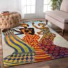 African Dance Rug Sport Decor Gift Floor Decor Living Room Carpet Rug Area Rug - 007a09fe28bc