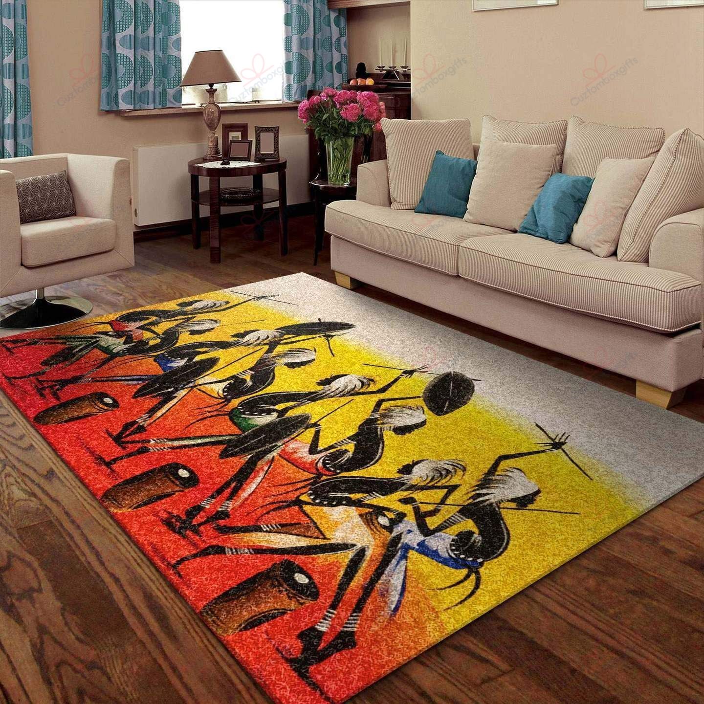 African Dance Rug Sport Decor Gift Floor Decor Living Room Carpet Rug Area Rug - a39feca69416 African Dance Rug Sport Decor Gift Floor Decor Living Room Carpet Rug Area Rug - a39feca69416