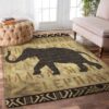 African Elephant 2 Rug Sport Decor Gift Floor Decor Living Room Carpet Rug Area Rug - 808393d51f49