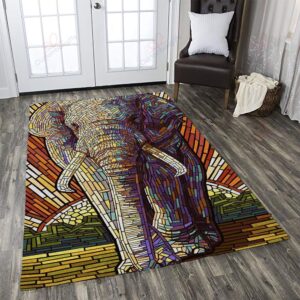 African Elephant Rug Sport Decor Gift Floor Decor Living Room Carpet Rug Area Rug - 2a2ad158b355
