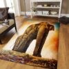 African Elephant Mom And Baby Rug Sport Decor Gift Floor Decor Living Room Carpet Rug Area Rug - 015260bfafc9