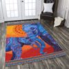African Elephant Mom And Baby Rug Sport Decor Gift Floor Decor Living Room Carpet Rug Area Rug - 6aab89c49f4d