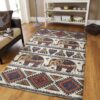 African Elephants Rug Sport Decor Gift Floor Decor Living Room Carpet Rug Area Rug - 277bb7a45f6e