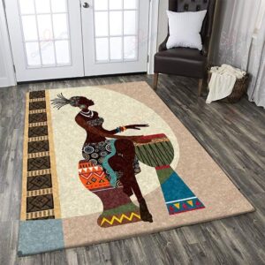 African Girl 1 Rug Sport Decor Gift Floor Decor Living Room Carpet Rug Area Rug - b8419e19d951