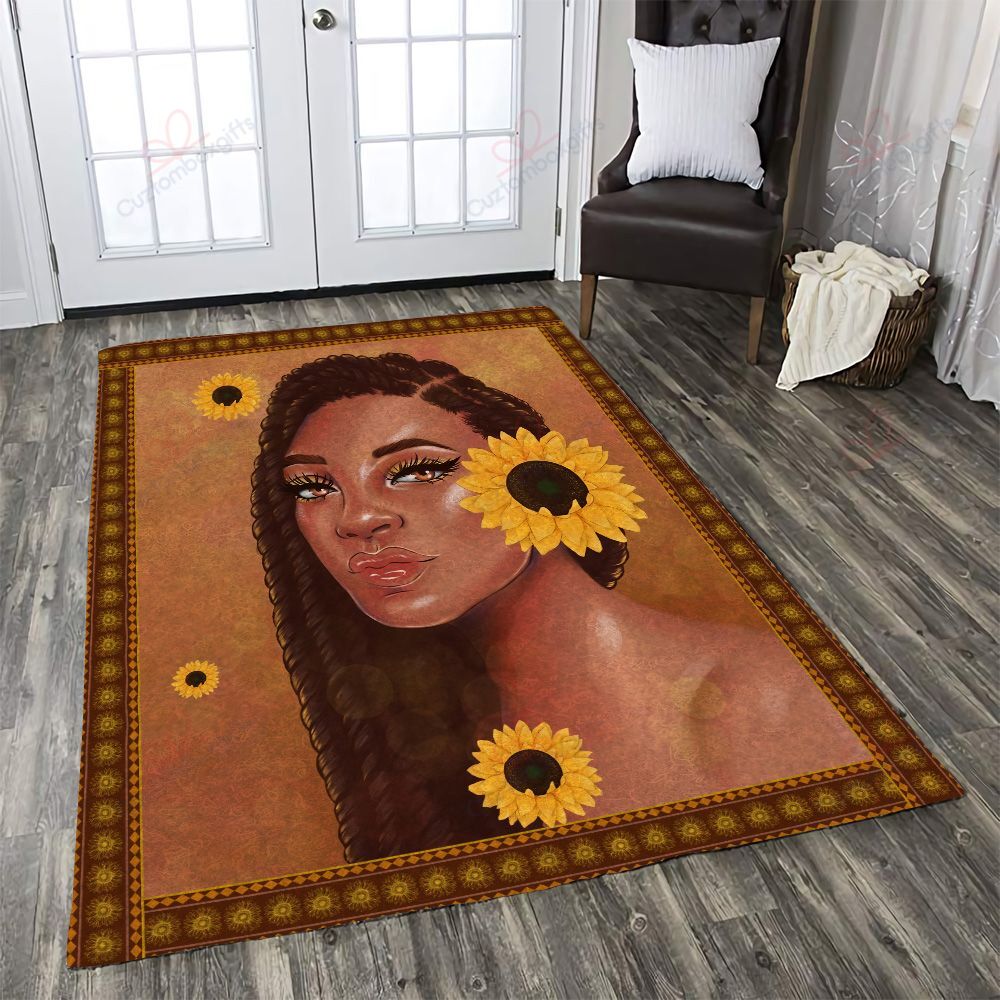 African Girl And Sunflowers Rug Sport Decor Gift Floor Decor Living Room Carpet Rug Area Rug - 68902291ea94 African Girl And Sunflowers Rug Sport Decor Gift Floor Decor Living Room Carpet Rug Area Rug - 68902291ea94