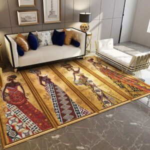 African Girl Ethnic Rug Sport Decor Gift Floor Decor Living Room Carpet Rug Area Rug - f0f9dad10209