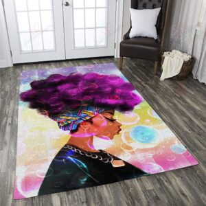 African Girl Rug Sport Decor Gift Floor Decor Living Room Carpet Rug Area Rug - f4c66bb8de38