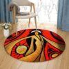 African Girl Round Carpet Floor Rug Living Room Bedroom Decor Round Area Rug Carpet