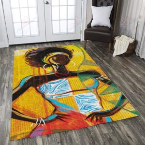 African Girl Lady Vintage Rug Sport Decor Gift Floor Decor Living Room Carpet Rug Area Rug - 068332e9a82a