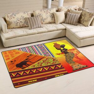 African In The Sunset Rug Sport Decor Gift Floor Decor Living Room Carpet Rug Area Rug - b4cd0ff4cebf