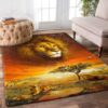 African Lion In Safari Rug Sport Decor Gift Floor Decor Living Room Carpet Rug Area Rug - 23f58dc574b1