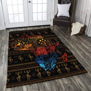 African Map Rug Sport Decor Gift Floor Decor Living Room Carpet Rug Area Rug - be0e64b4b541
