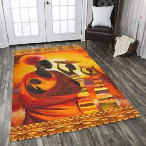 African Mom And Baby Rug Sport Decor Gift Floor Decor Living Room Carpet Rug Area Rug - ece7380165f0