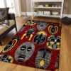 African Motifs Crazy Rug Sport Decor Gift Floor Decor Living Room Carpet Rug Area Rug - c5e9d0ca6823